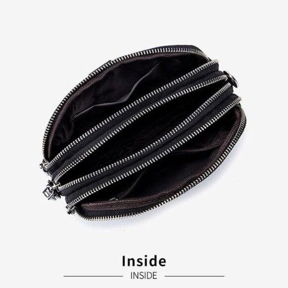 Leather Crossbody Bag Women Small Shoulder Purse Cell Phone Organizer - Picture 4 of 8